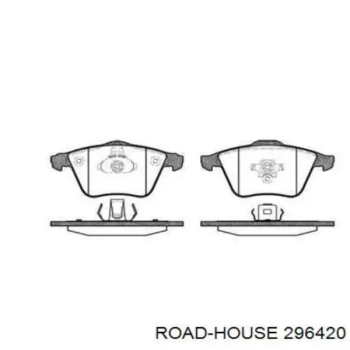 Колодки гальмівні передні, дискові 296420 Road House