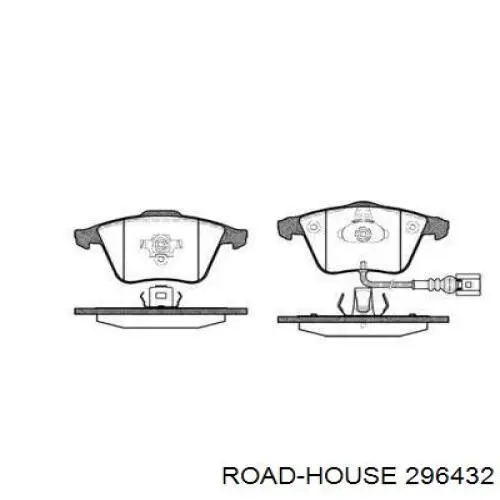 Передні тормозні колодки 296432 Road House