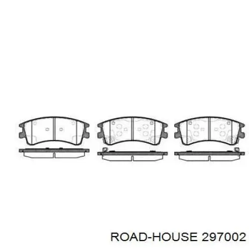 297002 Road House колодки гальмівні передні, дискові