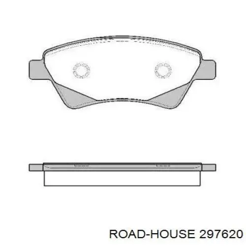 Колодки гальмівні передні, дискові 297620 Road House