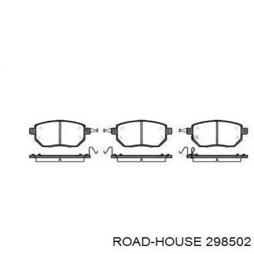 Колодки гальмівні передні, дискові 298502 Road House