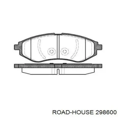 298600 Road House колодки гальмівні передні, дискові
