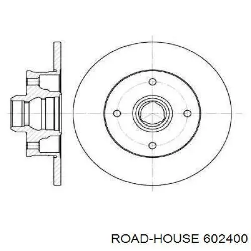 602400 Road House диск гальмівний задній