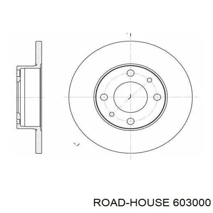 603000 Road House диск гальмівний передній