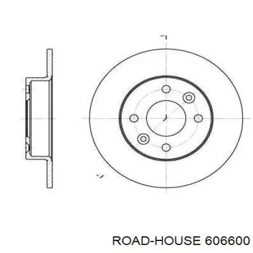 606600 Road House диск гальмівний передній