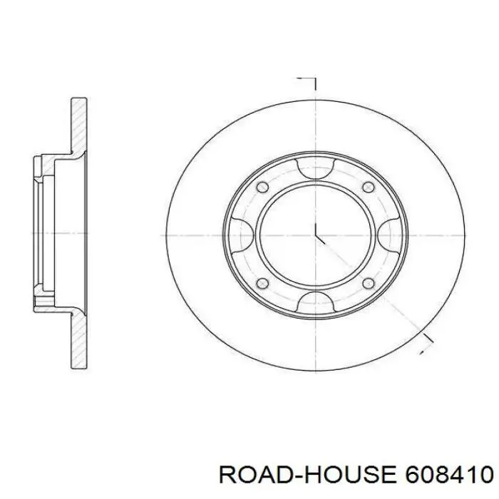 608410 Road House диск гальмівний передній