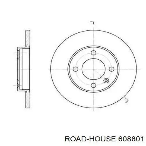 608801 Road House диск гальмівний передній