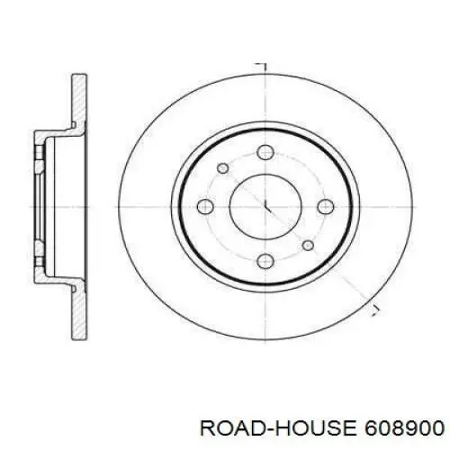 608900 Road House диск гальмівний передній