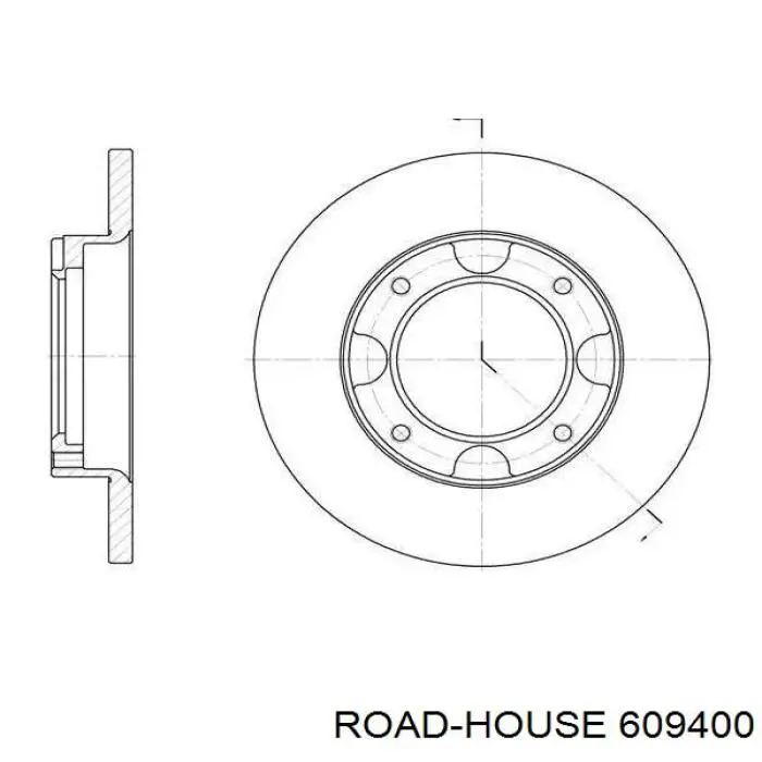 609400 Road House диск гальмівний передній