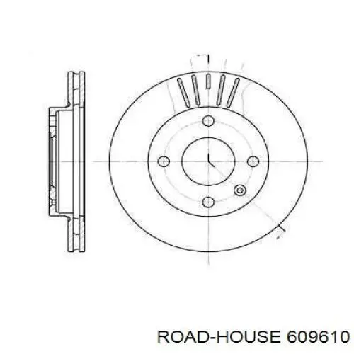 609610 Road House диск гальмівний передній