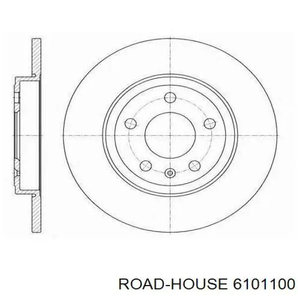 Диск гальмівний задній 6101100 Road House