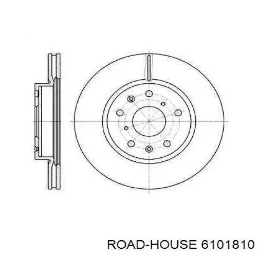 Диск гальмівний передній 6101810 Road House