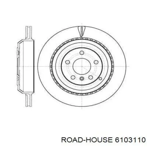 Диск гальмівний задній 6103110 Road House