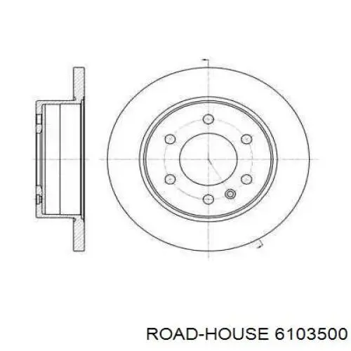 Диск гальмівний задній 6103500 Road House