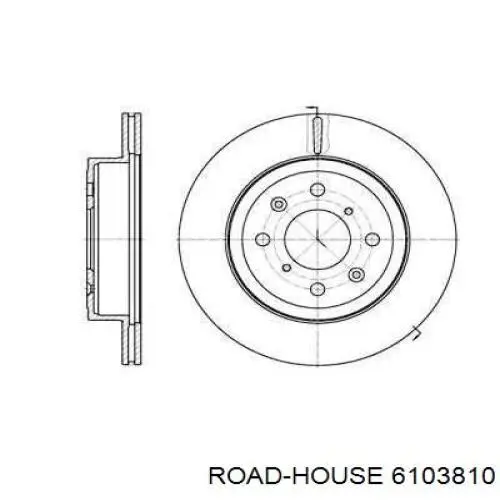 6103810 Road House диск гальмівний передній