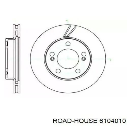 6104010 Road House диск гальмівний передній
