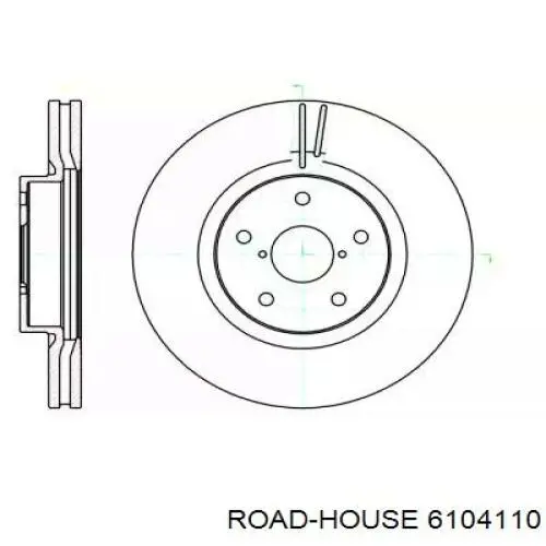 6104110 Road House диск гальмівний передній