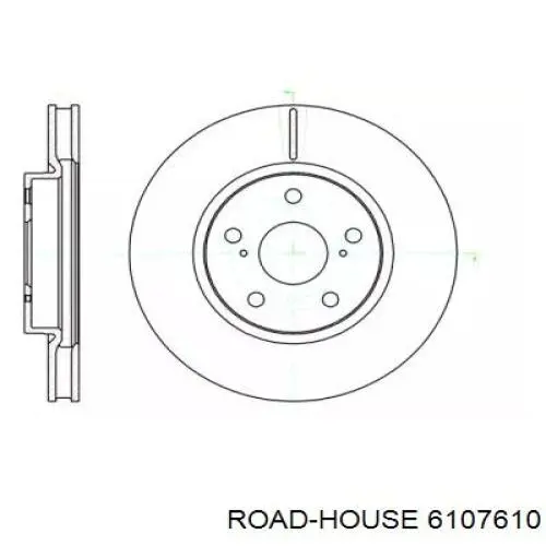 6107610 Road House диск гальмівний передній