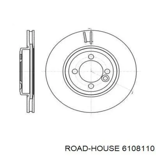 6108110 Road House диск гальмівний передній