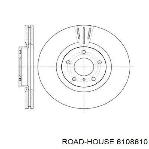 Диск гальмівний передній 6108610 Road House