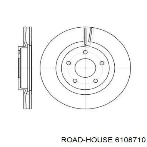 6108710 Road House диск гальмівний передній