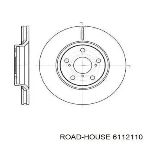 Диск гальмівний передній 6112110 Road House