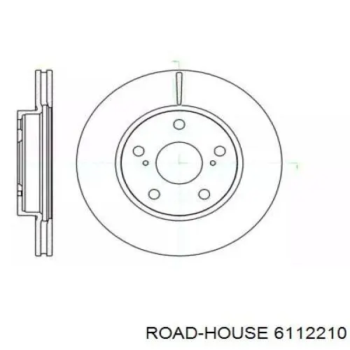 6112210 Road House диск гальмівний передній