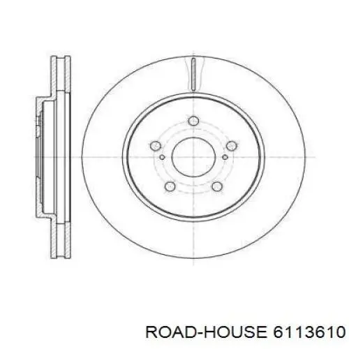 6113610 Road House диск гальмівний передній