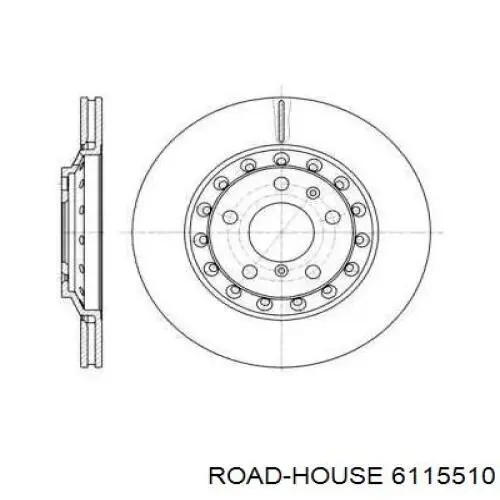 Диск гальмівний задній 6115510 Road House