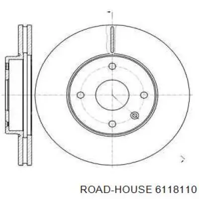 Диск гальмівний передній 6118110 Road House