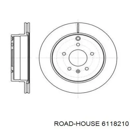 6118210 Road House диск гальмівний задній