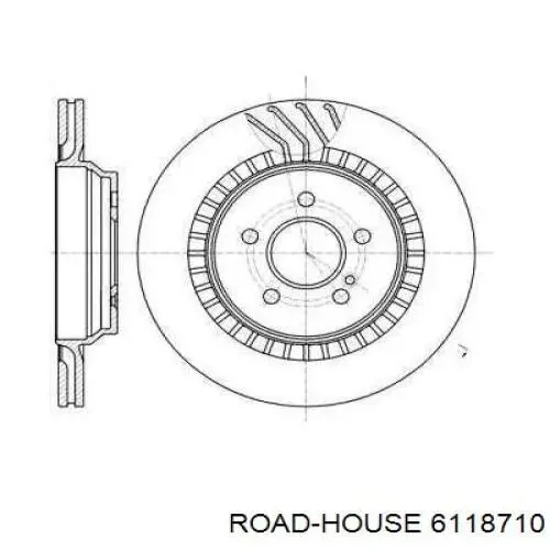 Диск гальмівний задній 6118710 Road House