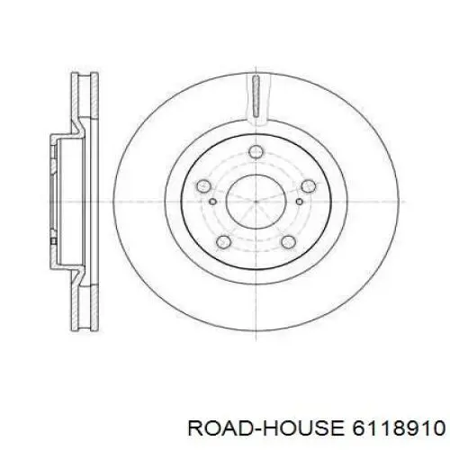 6118910 Road House диск гальмівний передній