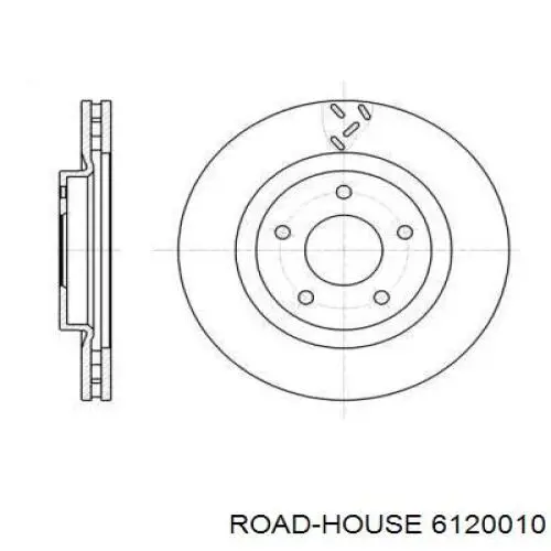 6120010 Road House диск гальмівний передній