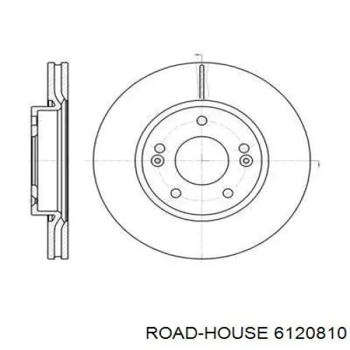 6120810 Road House диск гальмівний передній