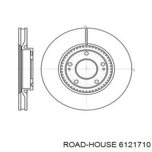 6121710 Road House диск гальмівний передній