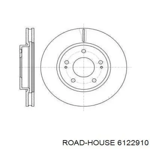 6122910 Road House диск гальмівний передній