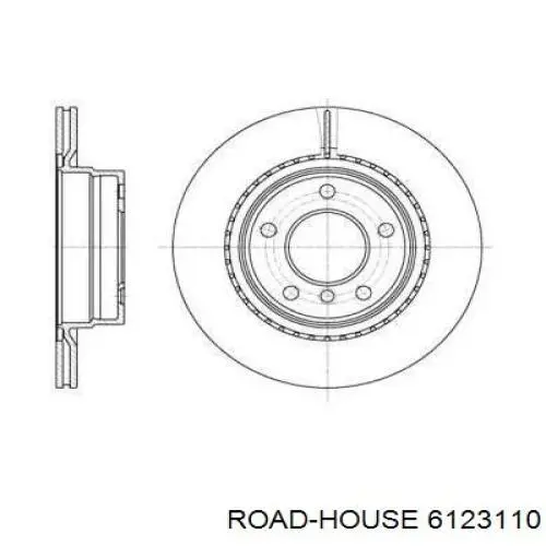 Диск гальмівний задній 6123110 Road House