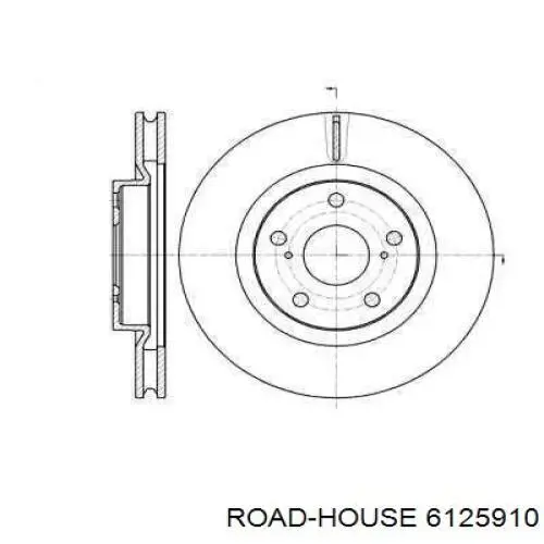 6125910 Road House диск гальмівний передній