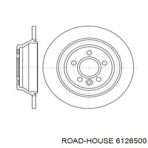 Диск гальмівний задній 6126500 Road House