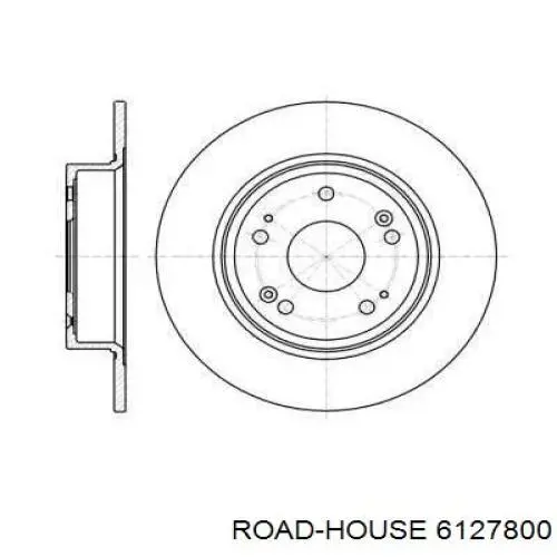 6127800 Road House диск гальмівний задній