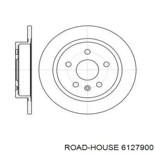 Диск гальмівний задній 6127900 Road House