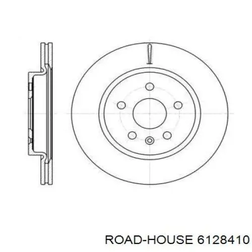 Диск гальмівний задній 6128410 Road House