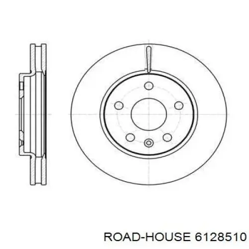 Диск гальмівний передній 6128510 Road House