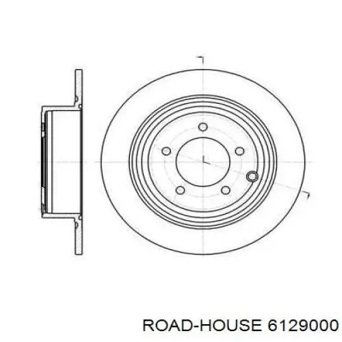 Диск гальмівний задній 6129000 Road House