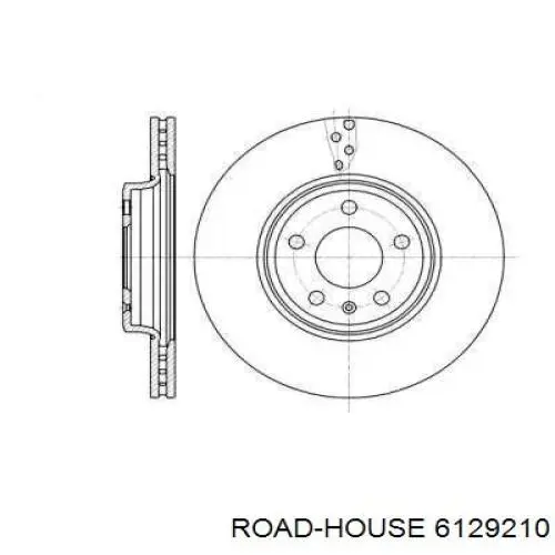 Диск гальмівний передній 6129210 Road House