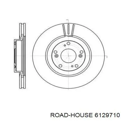 Диск гальмівний передній 6129710 Road House