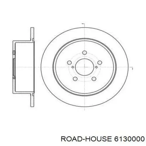 6130000 Road House диск гальмівний задній