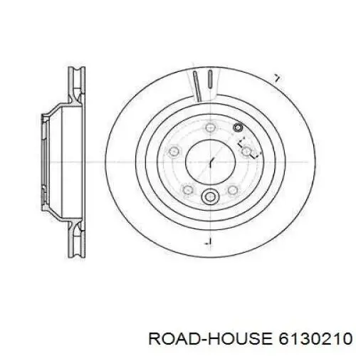 Диск гальмівний задній 6130210 Road House