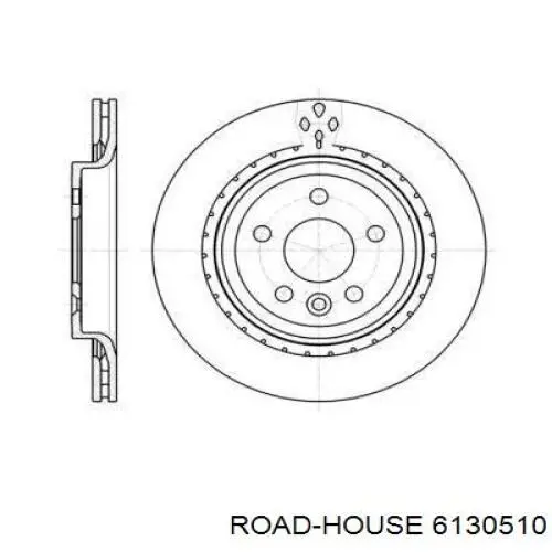 6130510 Road House диск гальмівний задній